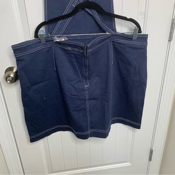 Modcloth blue overall  skirt size 18 - Picture 6 of 9